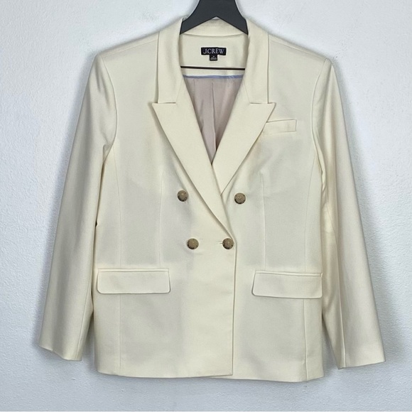 J. Crew Double Breasted Blazer in Italian Stretch Merino Wool Blend - Picture 6 of 13